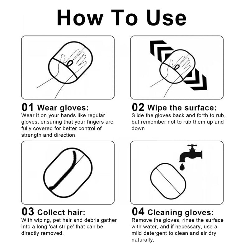 Pet Grooming & Deshedding Glove – Gentle Hair Removal for Dogs & Cats, Adjustable Fit, Easy to Clean